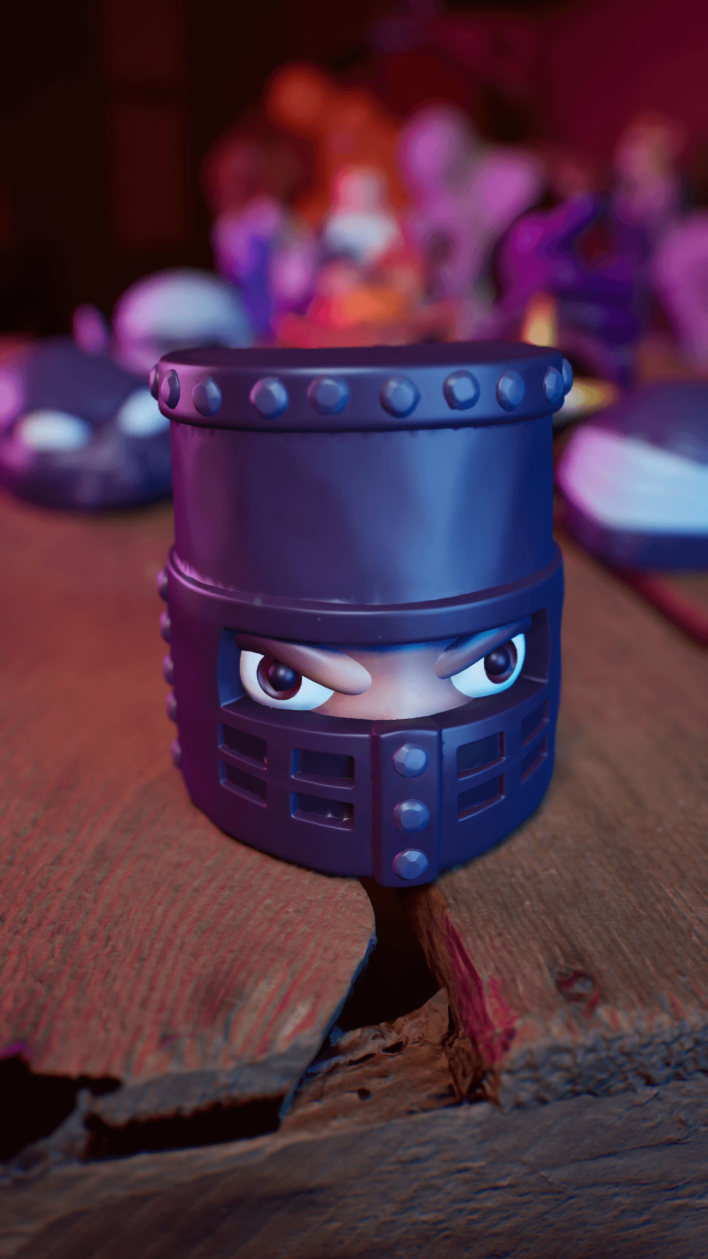 Li'l Black Knight - #MASKtober - Monty Python Classic Film Fanart Collectible 3d model