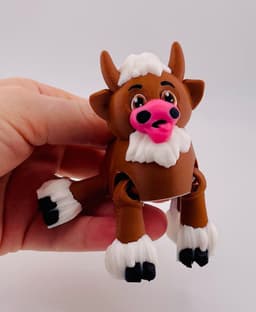 Fuzzy Cow Flexi 3d model