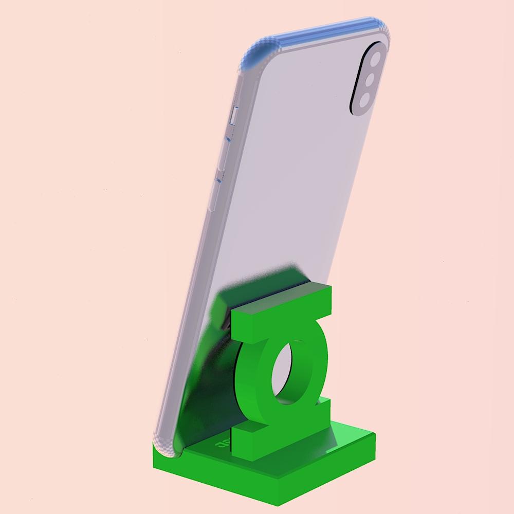 Green Lantern Phone Holder 3d model