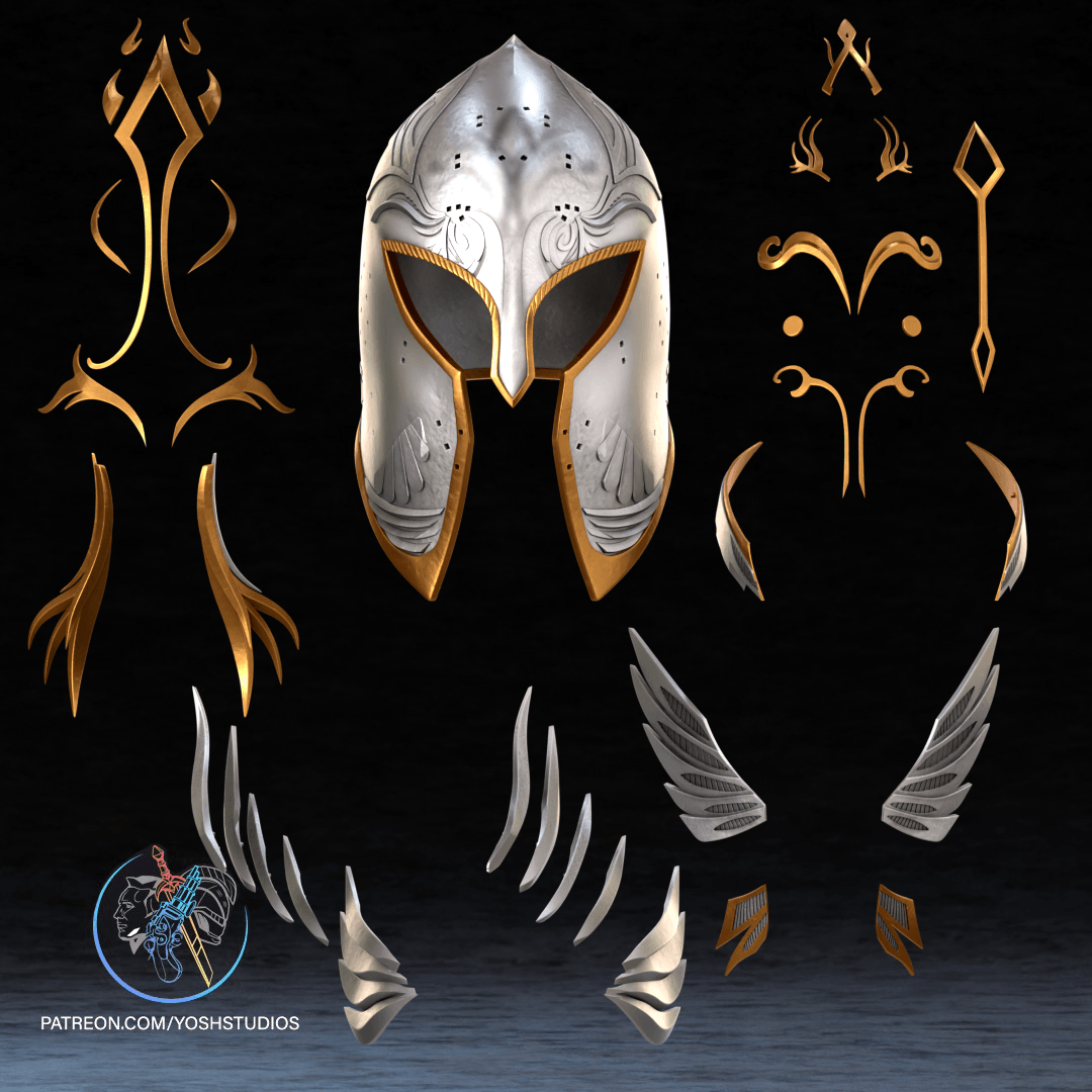 Mithril Helmet 3D Printer File STL 3d model