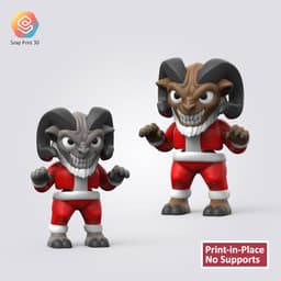 Christmas Flexi Krampus 3d model