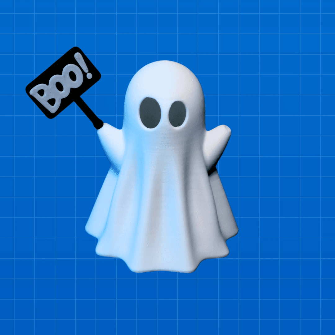 Silly Eyes Ghost Lamp 3d model