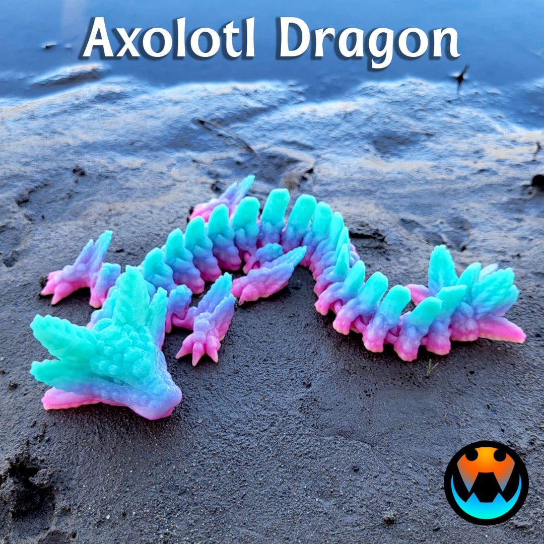 Axolotl Dragon 3d model