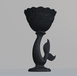 Mermaid Shell Chalise 3d model