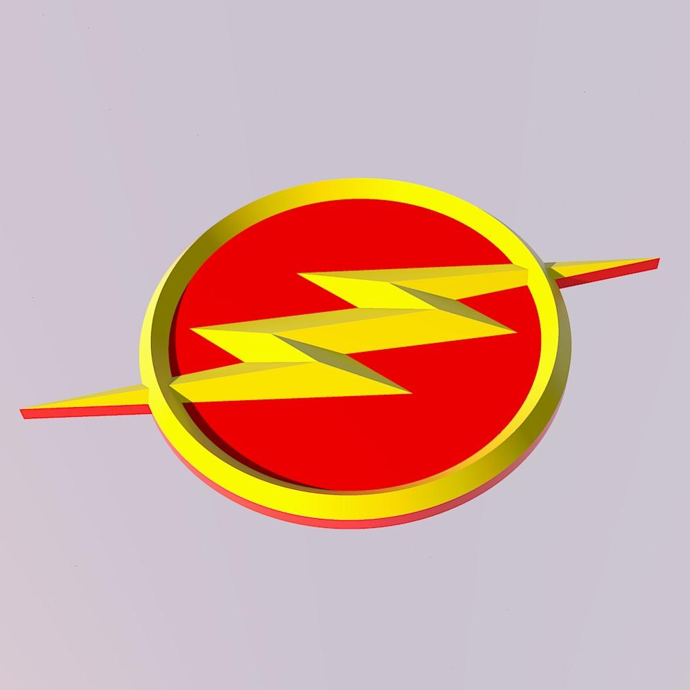 The Flash Logo ⚡ 3d model