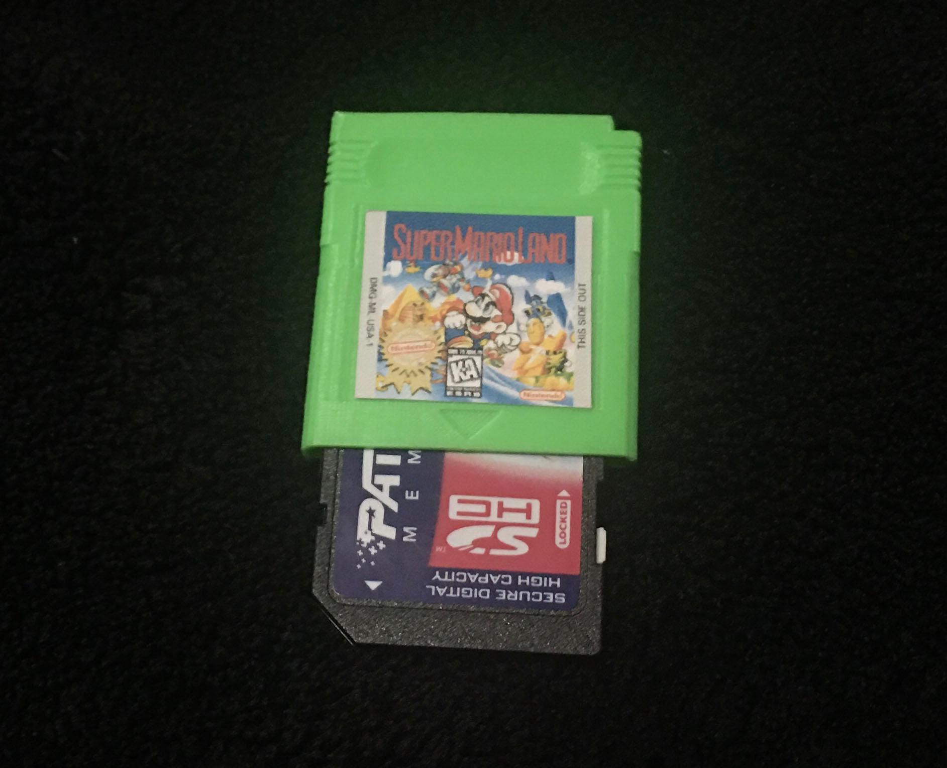 Gameboy Cartridge SD holder 3d model