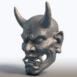 Hannya Mask 3D Model 3d model