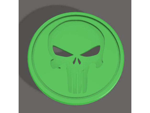 Punisher Coin 3d model