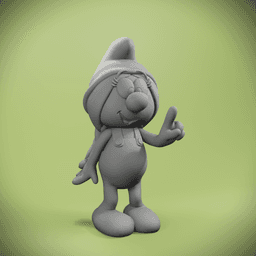 Sassette Smurf 3d model