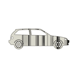 Honda Civic EF Hatch 3D Car Flip Art Desk Display 3d model