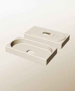 CX96-30-P Stackable pierced bin box module for creative decor 3d model