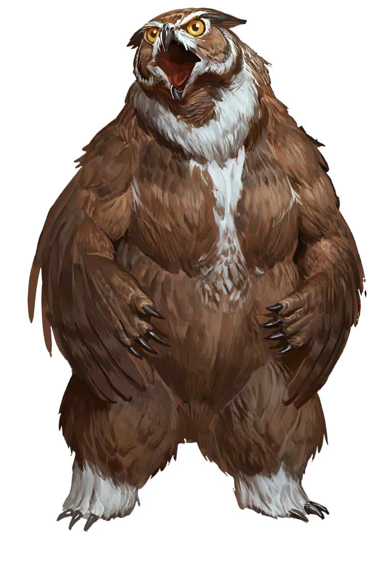 Owlbear through the ages- Pathfinder 2nd Edition  3d model