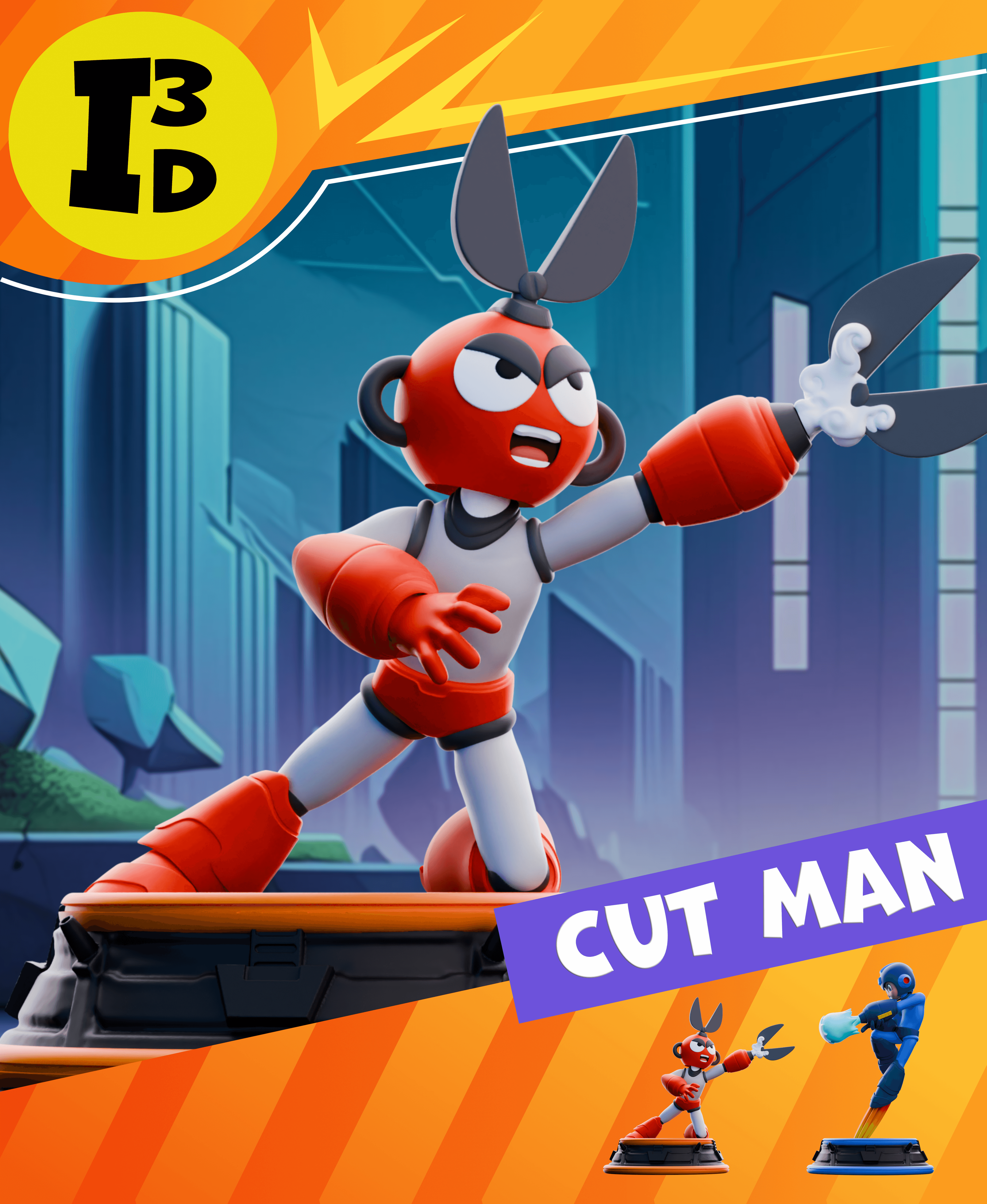 Cut Man 3d model