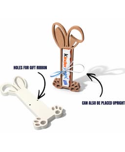 KINDER CHOCOLATE BAR BUNNY (HOLDER) / DUPLO BUNNY / EASTER GIFT IDEA / CUTE EASTER GIFT 3d model