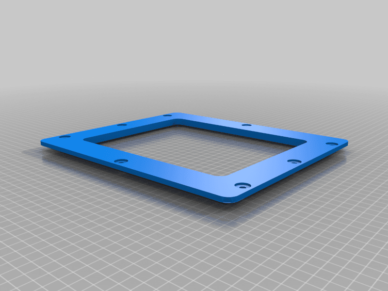 4mm acrylic window frame 3d model