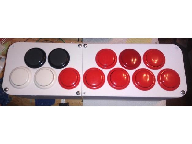 12-Key Arcade Button MIDI Controller 3d model