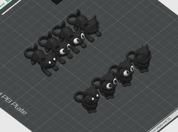 Serev3D Mini Dogs & Cats - Ghost Edition Figures, Keychains & Straw Buddies, No Supports 3D Print ST 3d model