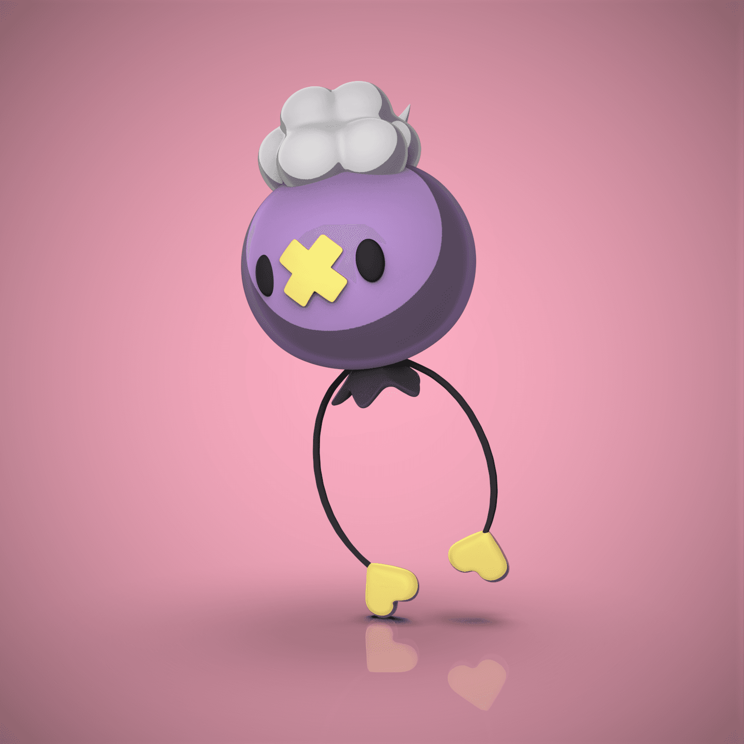 Drifloon Pokémon Hanging Container-Bank 3d model