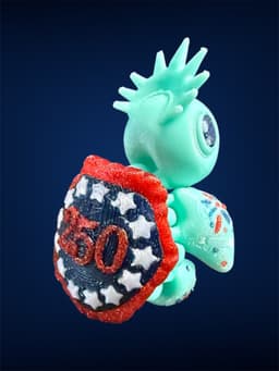 250th Anniversary USA Turtle 3d model