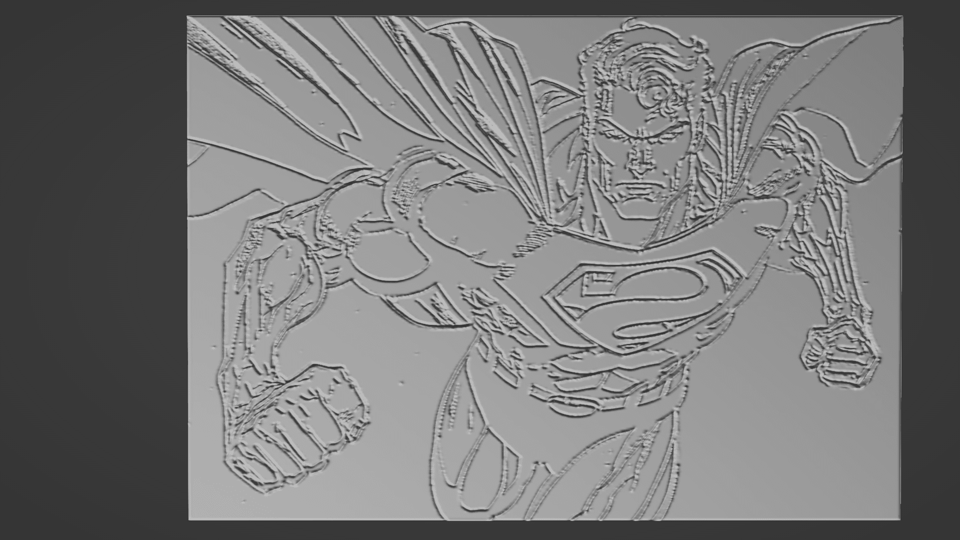 SUperman 3d print tile 3d model