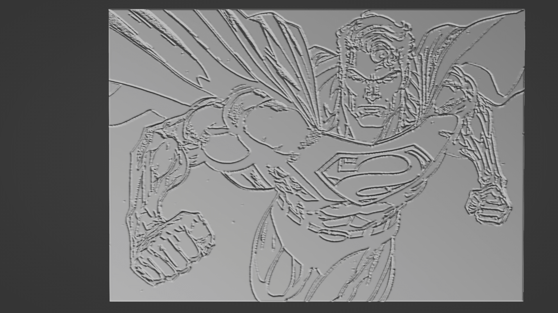 SUperman 3d print tile 3d model