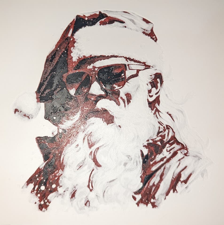 Cool Santa (HueForge) 3d model