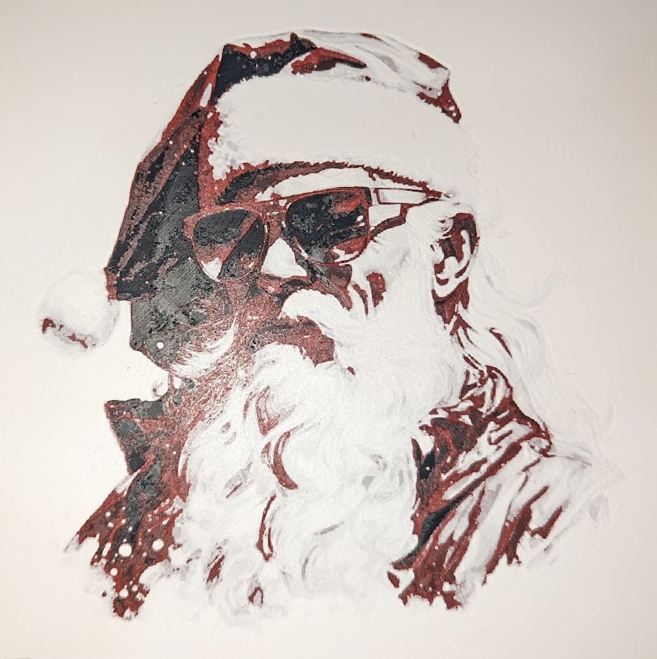 Cool Santa (HueForge) 3d model