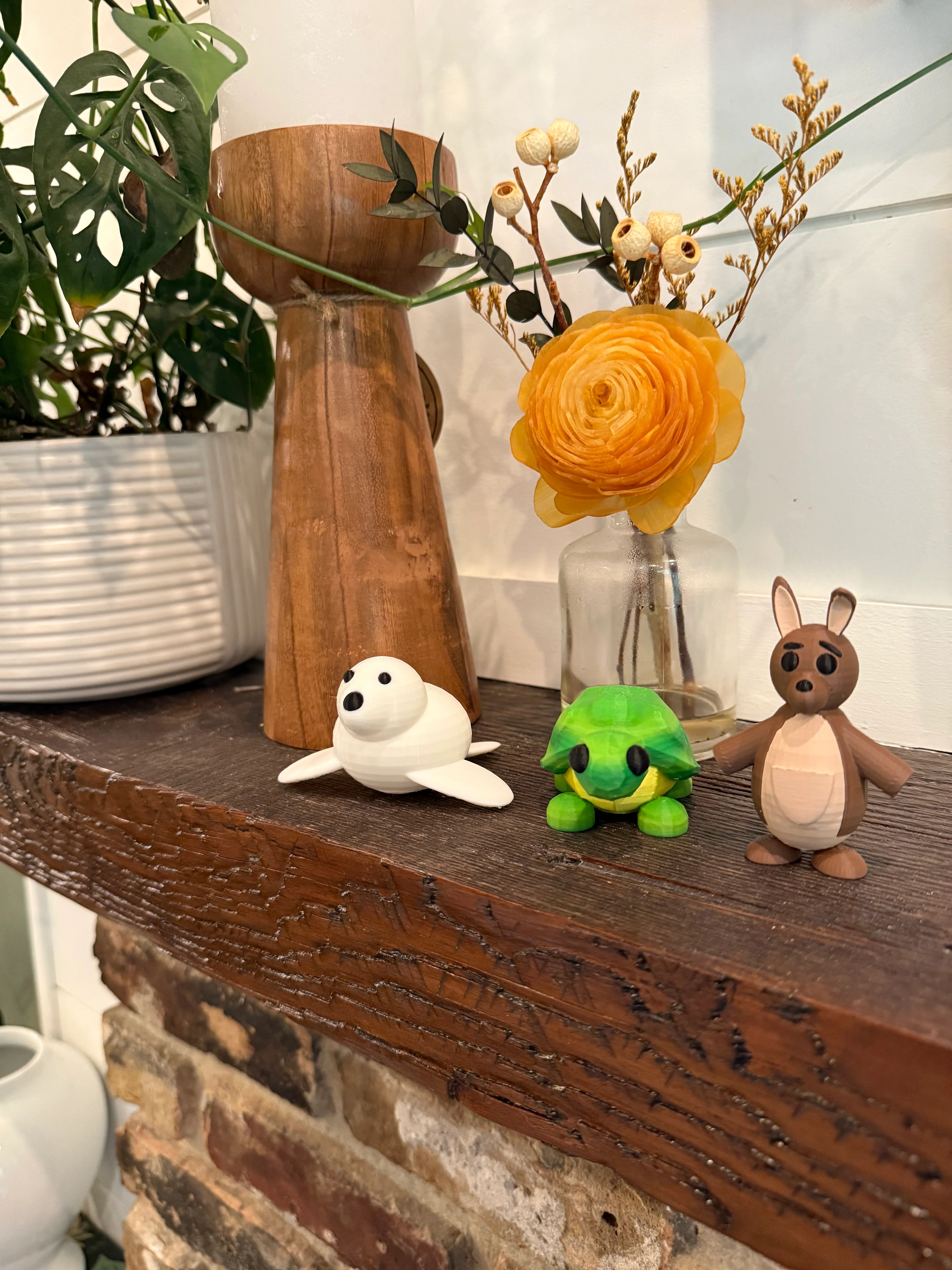Adopt Me! Turtle, Kangaroo, and Harp Seal 3d model