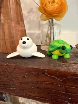 Adopt Me! Turtle, Kangaroo, and Harp Seal 3d model