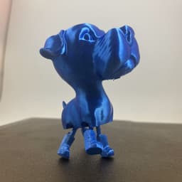 flexy big head dog 3d model