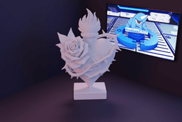 Sagrado coração espinhos e flores.stl 3d model