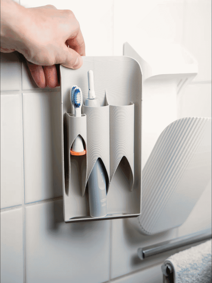 Insert for Toothbrush Vault - 2 electric brushes 3d model