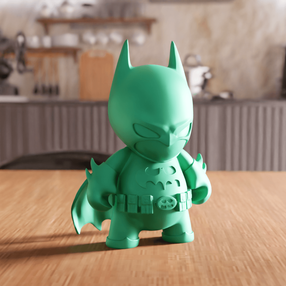 Chibi Superhero Dark Knight Decorative Figurine 3d model