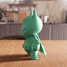 Chibi Superhero Dark Knight Decorative Figurine 3d model