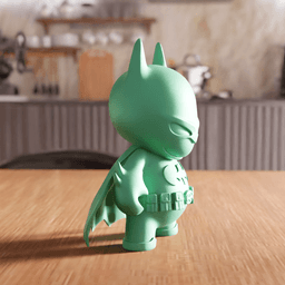 Chibi Superhero Dark Knight Decorative Figurine 3d model