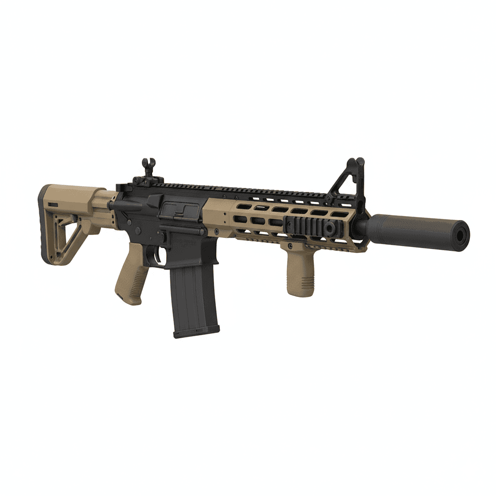 Gun FN SCAR 17S Precision Rifle 3d model