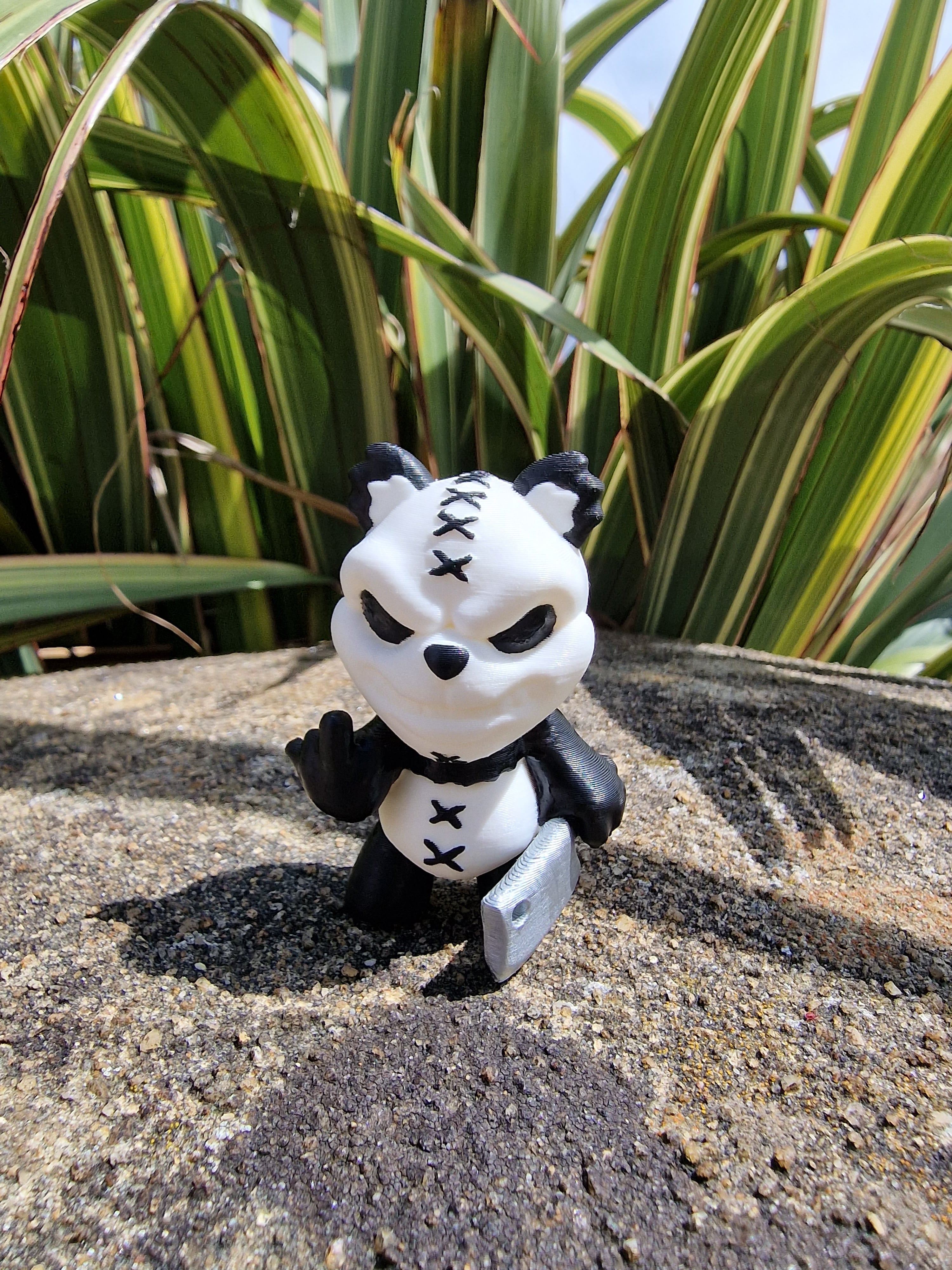 Angry Panda Designer Toy 3d model
