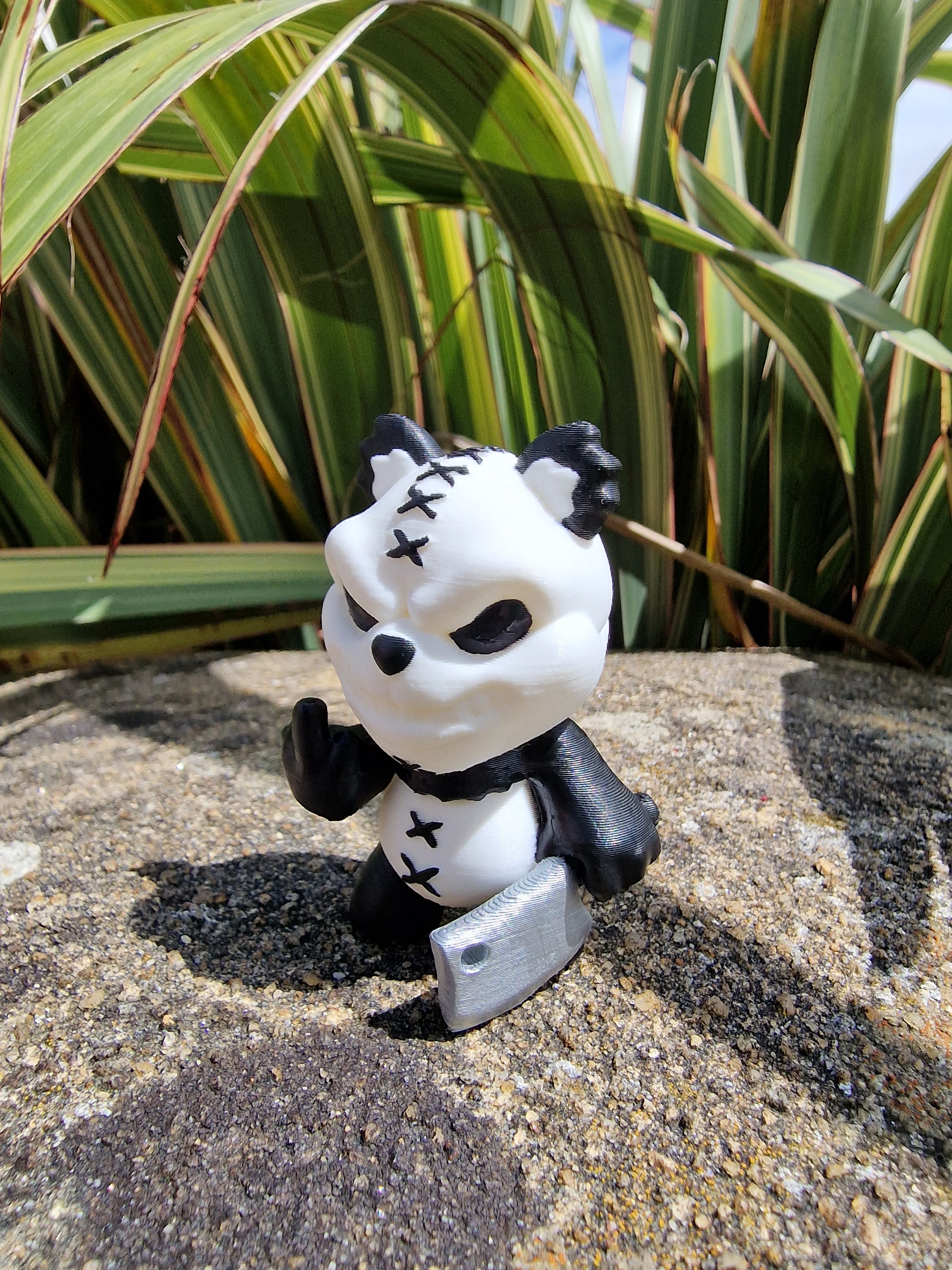 Angry Panda Designer Toy 3d model