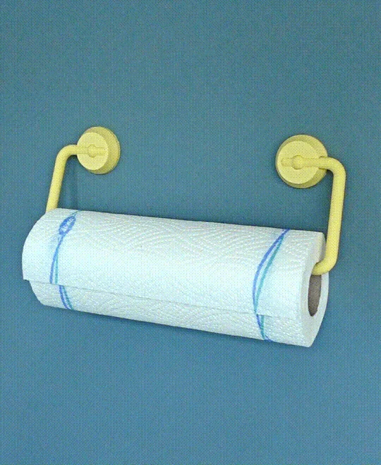 Paper towel holder print-in-place 3d model