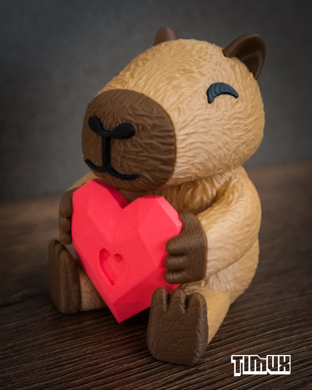 CAPYBARA WITH HEART 3d model