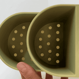 Double Plant Bookend Planter – Modular Design with Water Reservoir 3d model