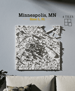 Minneapolis, MN - S, M, & L 3d model