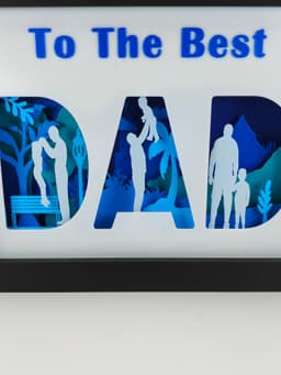 Father's Day Shadow Box 3d model