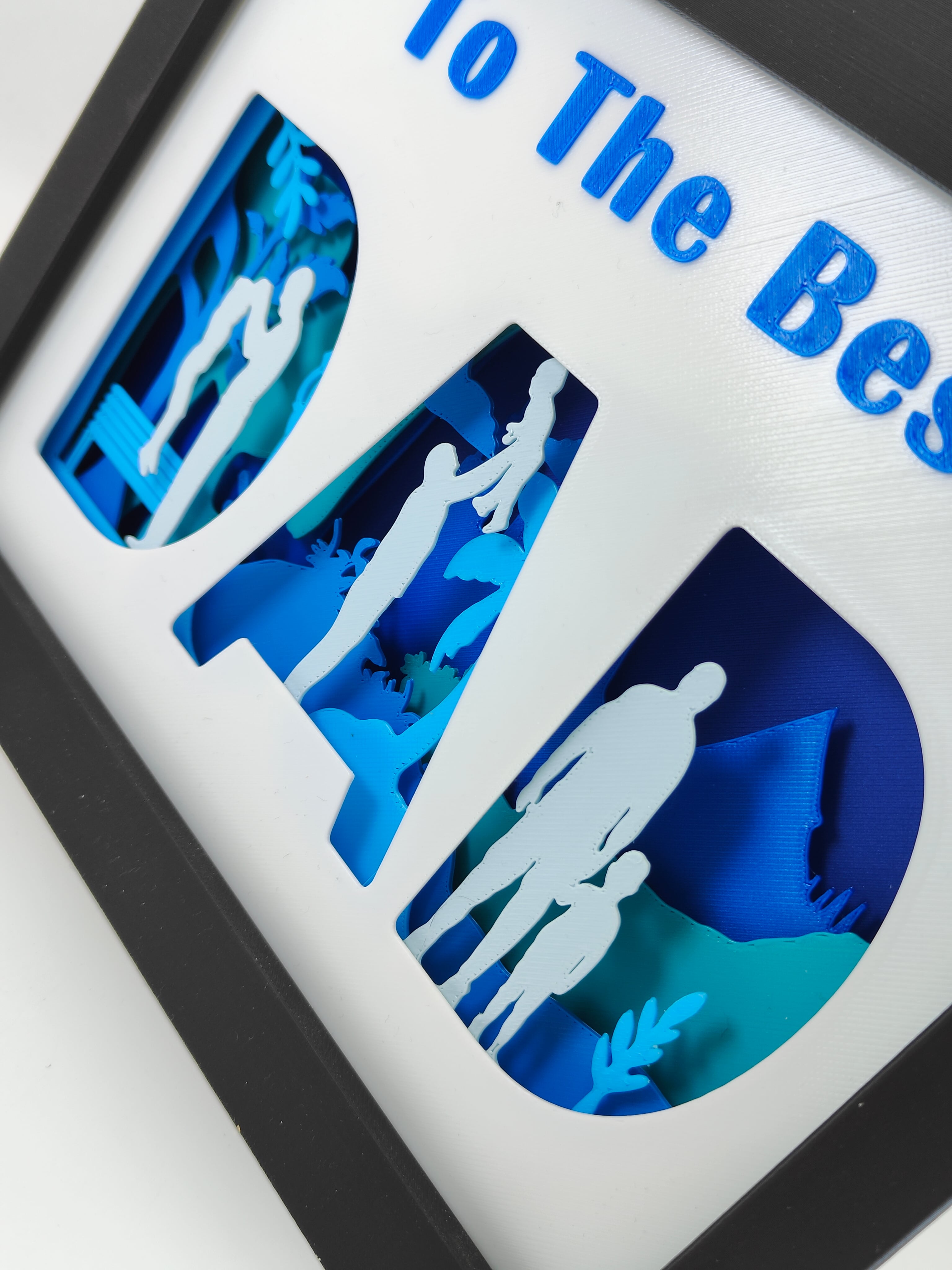 Father's Day Shadow Box 3d model