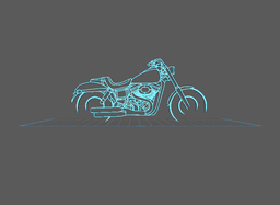 Harley Davidson - Fat Bob Wall Art 3d model