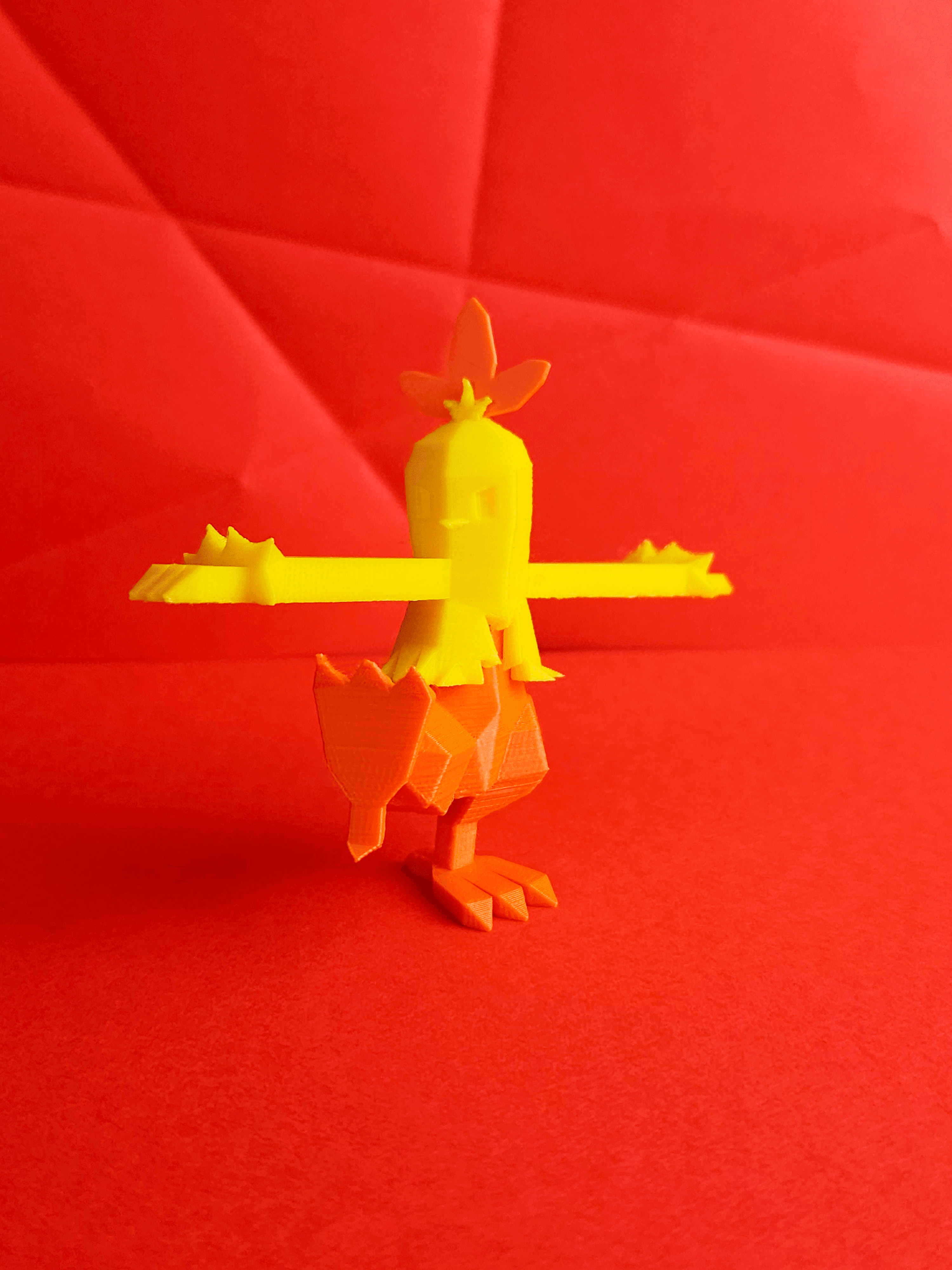 Combusken Low Poly Pokemon 3d model