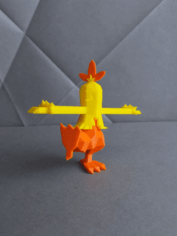 Combusken Low Poly Pokemon 3d model