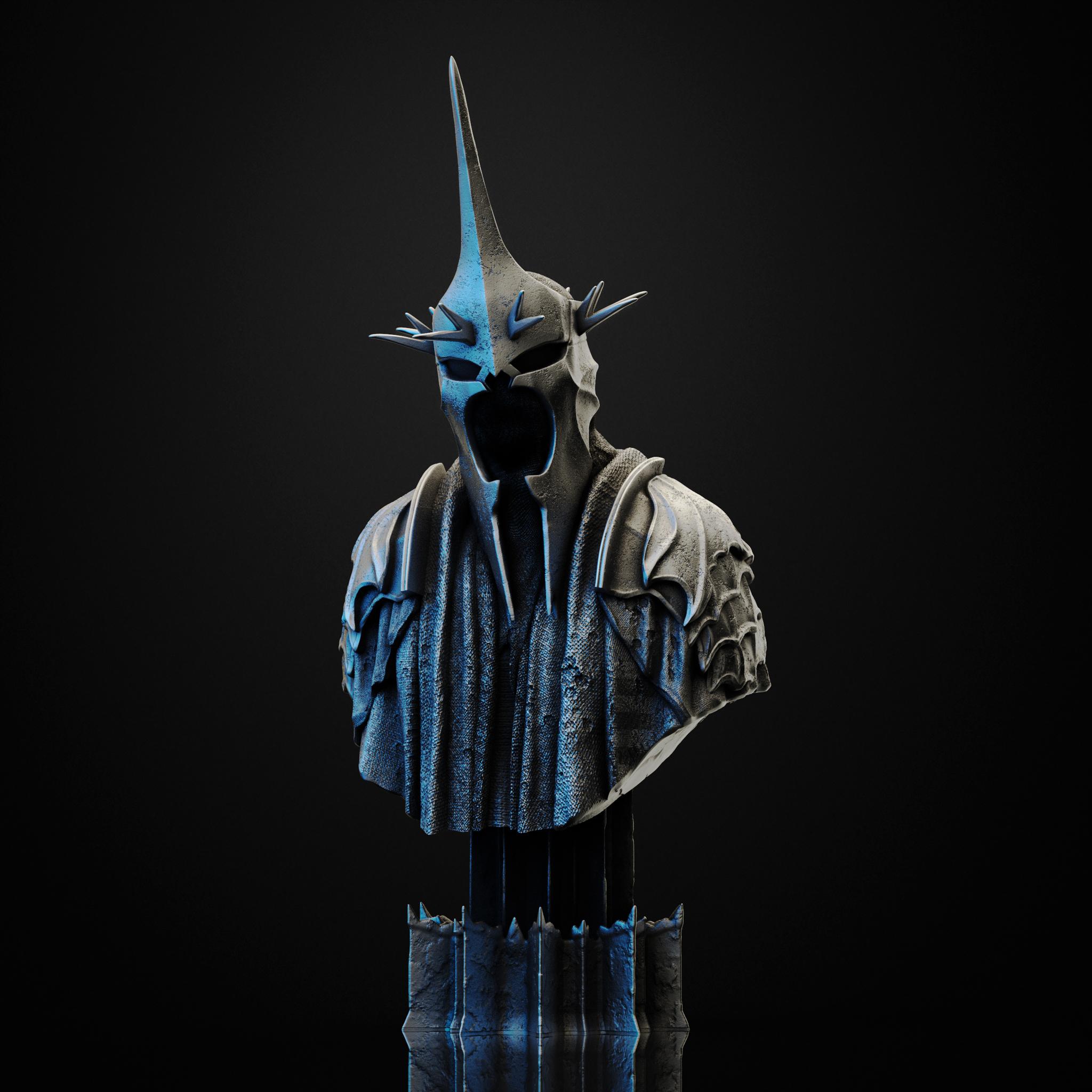Witch King of Angmar bust (Pre Supported) 3d model