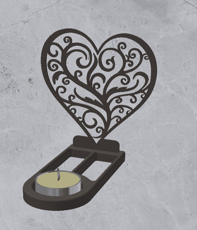Candle Holder Decoration 3d model