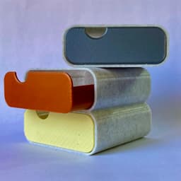 cajon organizador de escritorio con mecanismo push-push 3d model